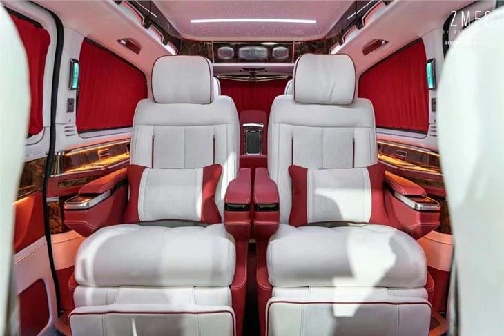 Maybach style electric curtain installation effect