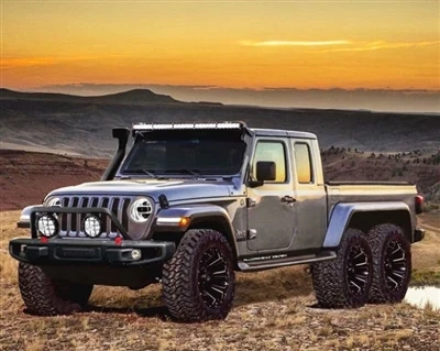 Jeep Gladiator 2020 možno upgradovať na upravenú verziu 6x6.